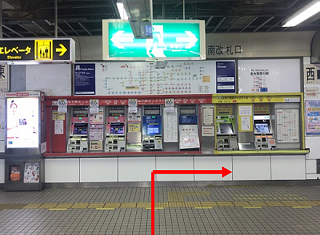 江坂駅南改札口